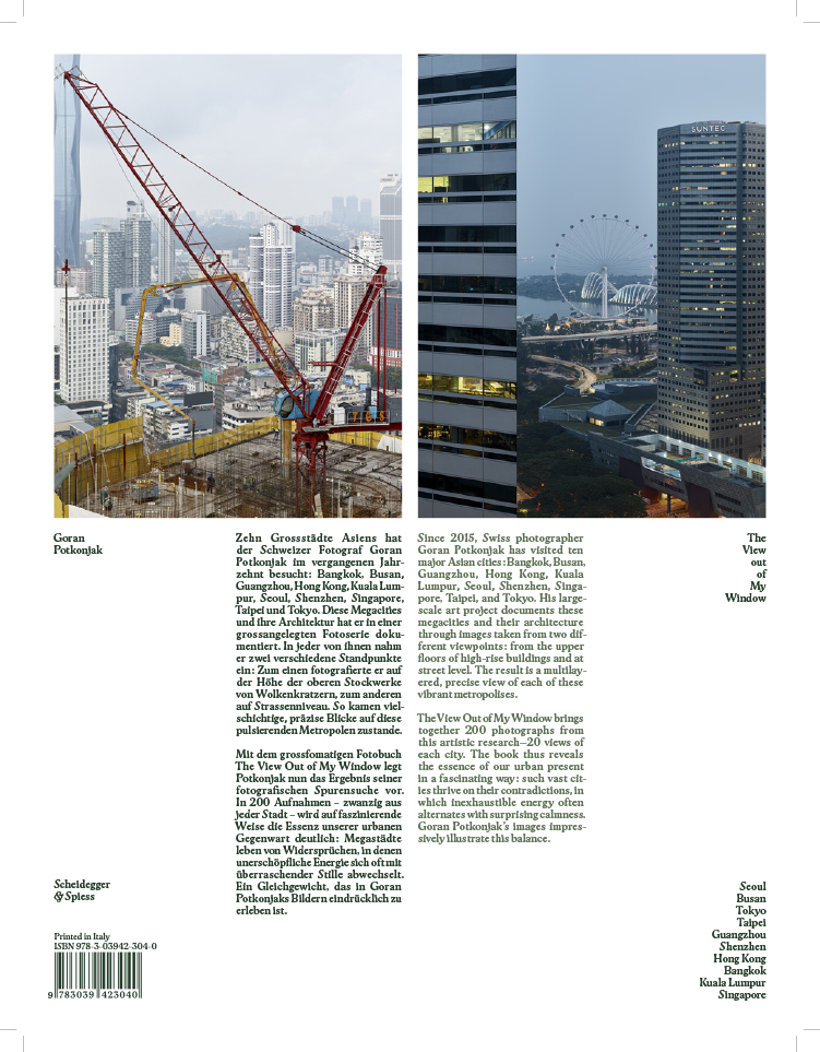 UPCOMING Book: The View Out of My Window, by Scheidegger & Spiess, Zurich, 15.08.2025